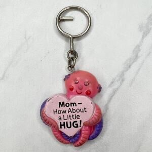 Octopus Baby Mom Hug Keychain Keyring